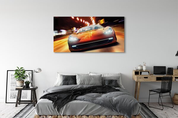Tablouri canvas Sport luminile orașului auto