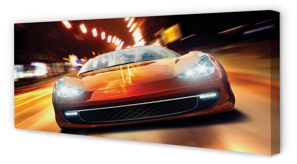 Tablouri canvas Sport luminile orașului auto