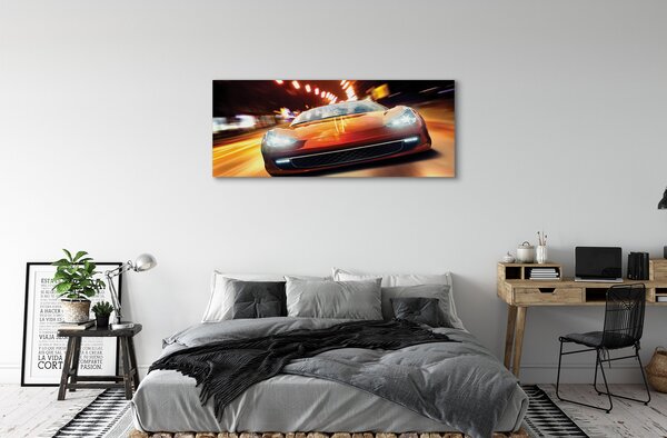 Tablouri canvas Sport luminile orașului auto