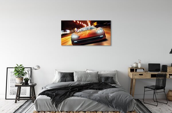 Tablouri canvas Sport luminile orașului auto