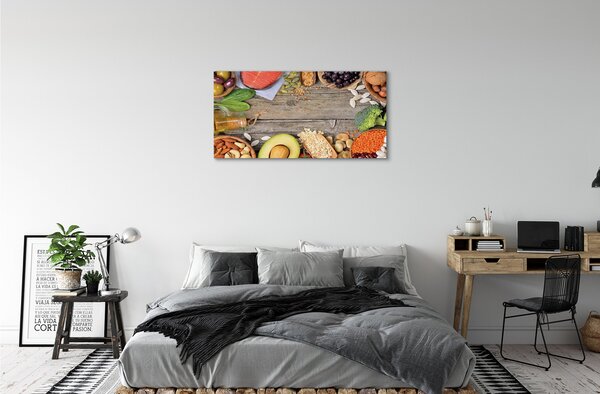 Tablouri canvas Fasole broccoli avocado nuci