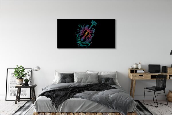 Tablouri canvas Notele de chitara culoare