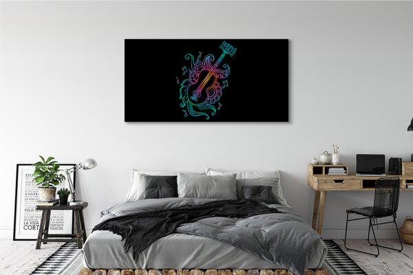 Tablouri canvas Notele de chitara culoare