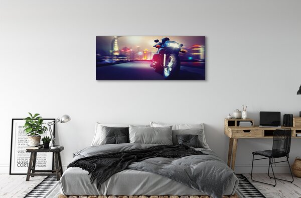 Tablouri canvas Motociclete cer oraș