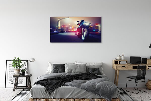 Tablouri canvas Motociclete cer oraș