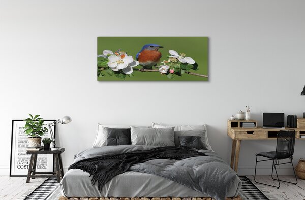Tablouri canvas Flori papagal colorat