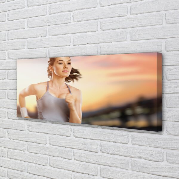 Tablouri canvas femeie cer