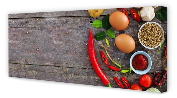 Tablouri canvas Pepper frunze de ouă