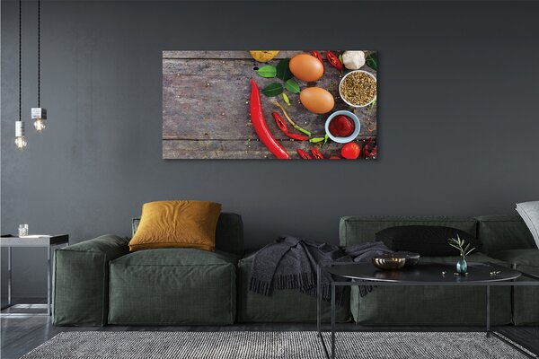 Tablouri canvas Pepper frunze de ouă