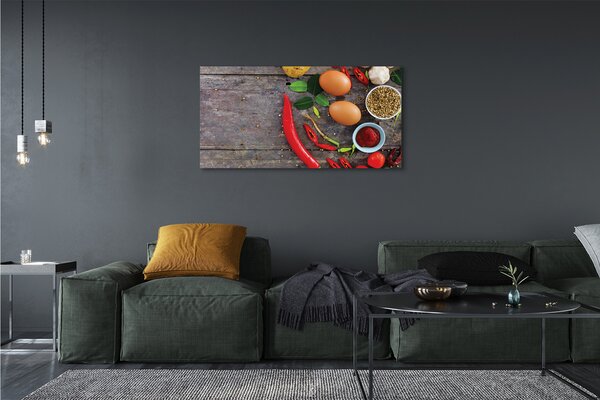 Tablouri canvas Pepper frunze de ouă