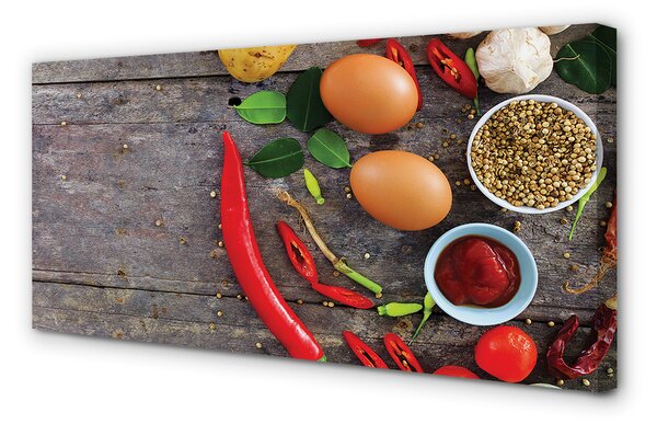 Tablouri canvas Pepper frunze de ouă