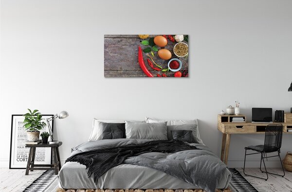 Tablouri canvas Pepper frunze de ouă