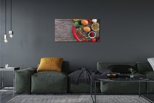Tablouri canvas Pepper frunze de ouă