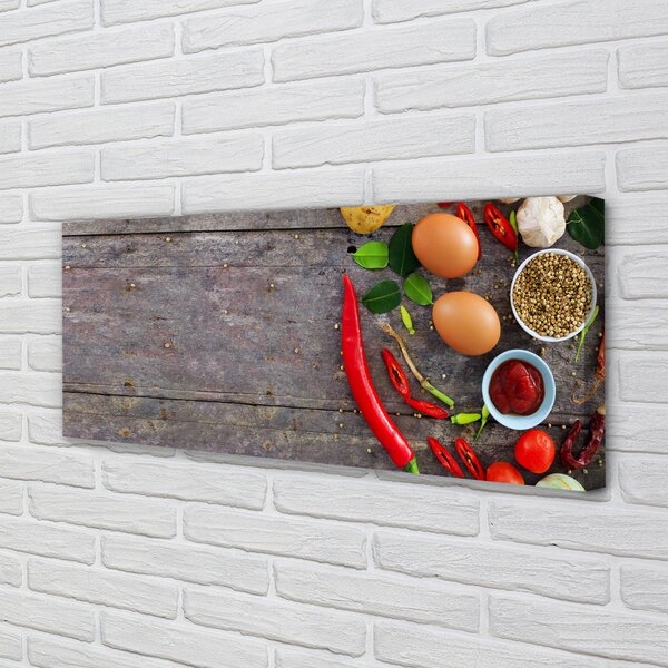 Tablouri canvas Pepper frunze de ouă