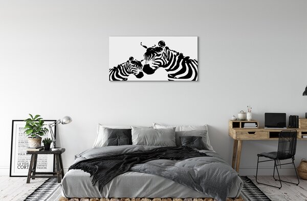 Tablouri canvas zebră pictat