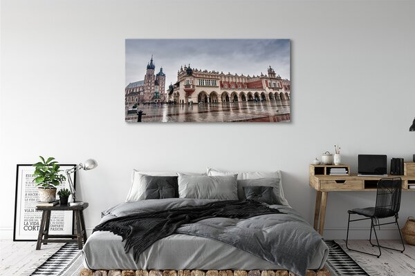 Tablouri canvas ploaie Cracovia Biserica stofe
