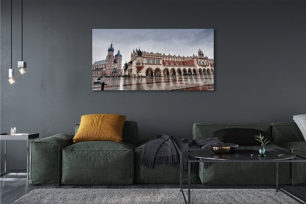 Tablouri canvas ploaie Cracovia Biserica stofe