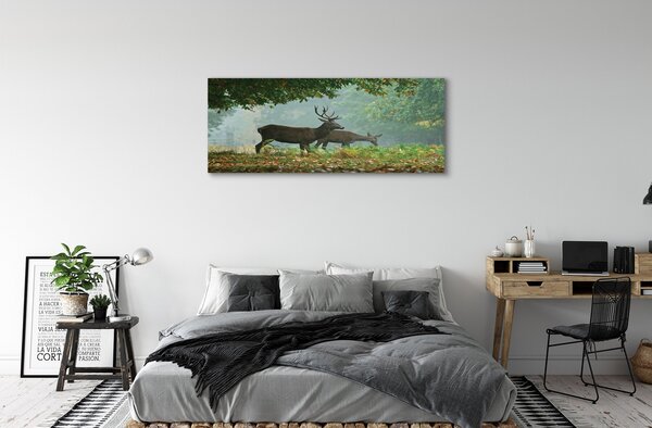 Tablouri canvas pădure toamna Deer