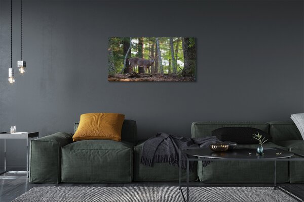 Tablouri canvas pădure cerb