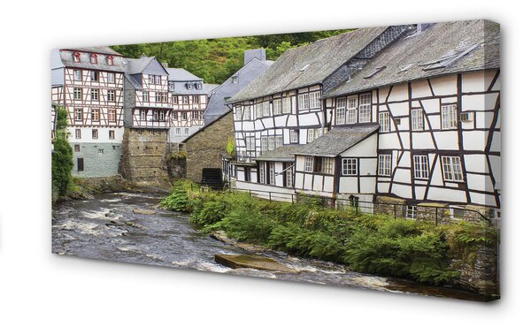 Tablouri canvas Germania Old River clădiri