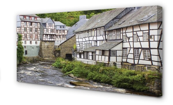 Tablouri canvas Germania Old River clădiri