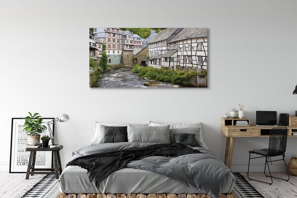 Tablouri canvas Germania Old River clădiri