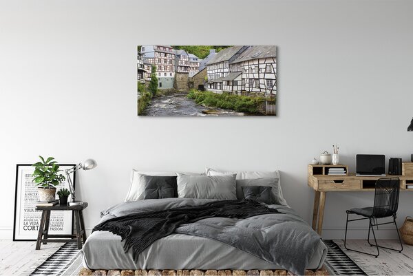 Tablouri canvas Germania Old River clădiri