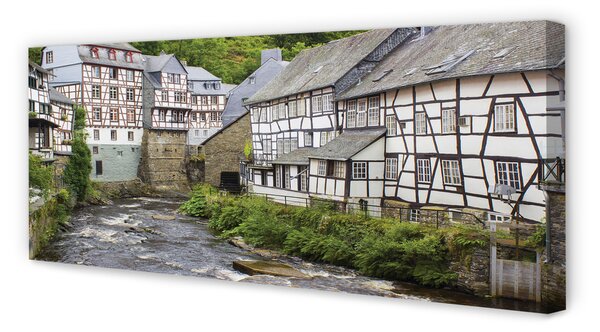 Tablouri canvas Germania Old River clădiri