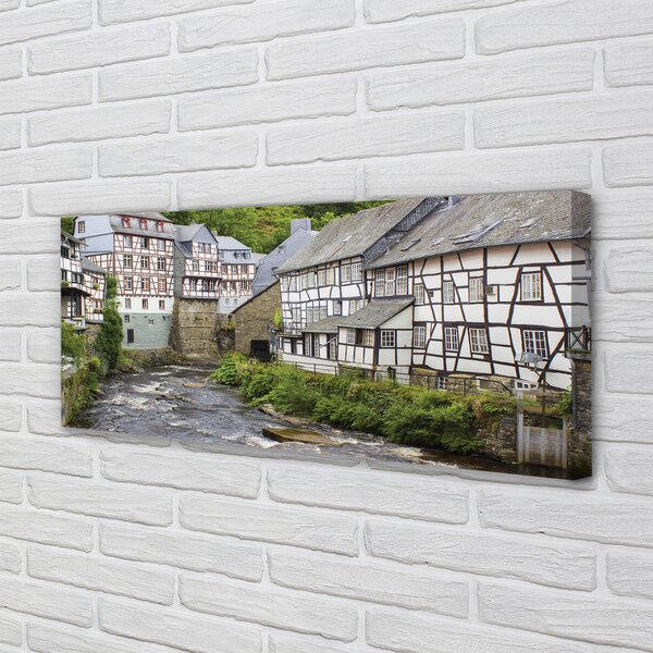 Tablouri canvas Germania Old River clădiri
