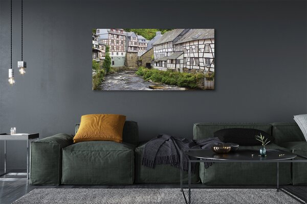 Tablouri canvas Germania Old River clădiri