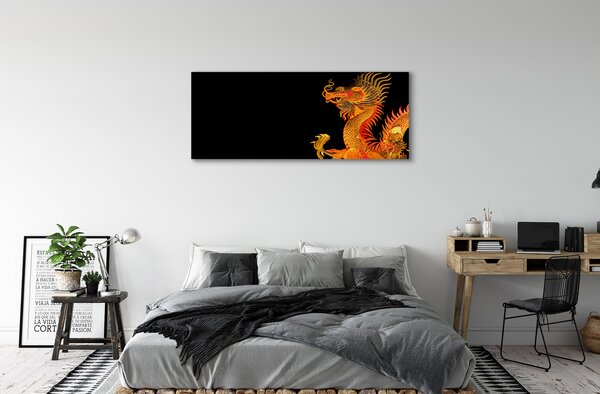 Tablouri canvas dragon de aur japonez