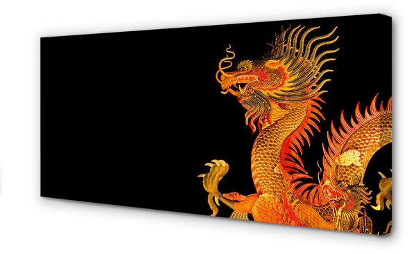 Tablouri canvas dragon de aur japonez