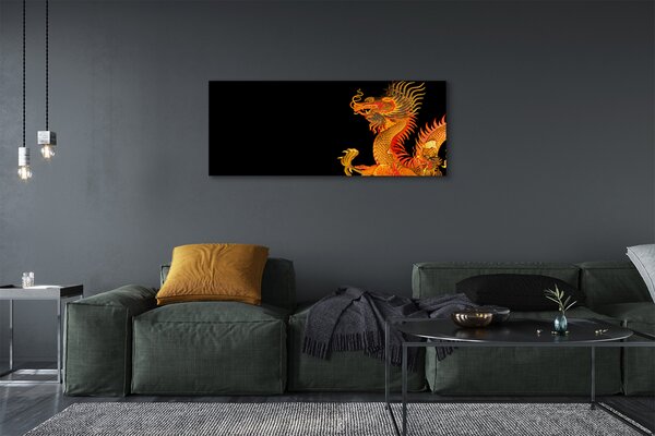 Tablouri canvas dragon de aur japonez