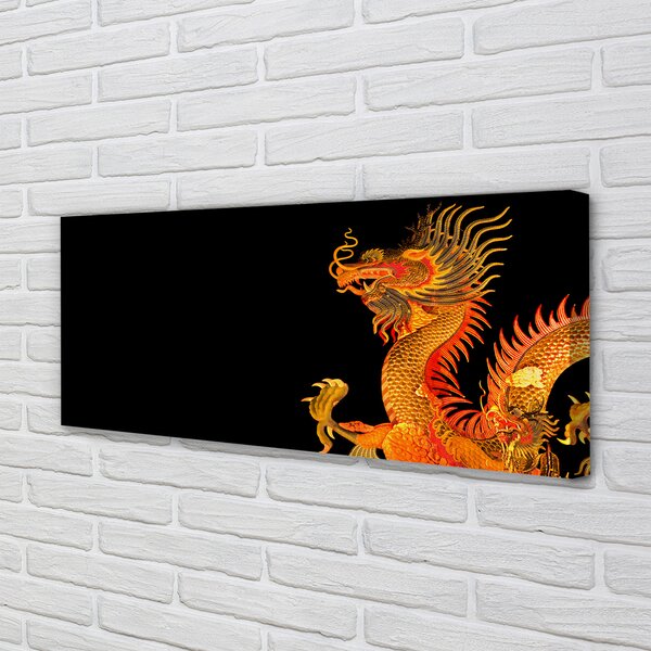 Tablouri canvas dragon de aur japonez