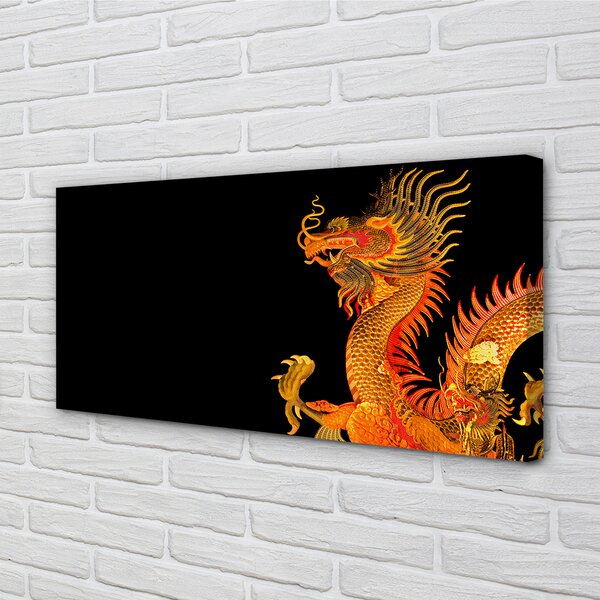 Tablouri canvas dragon de aur japonez