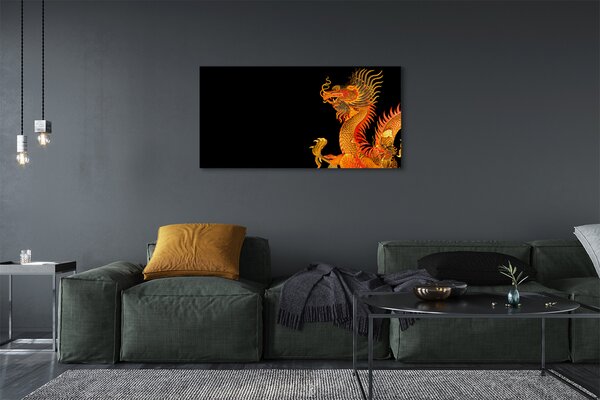 Tablouri canvas dragon de aur japonez