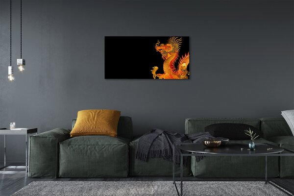 Tablouri canvas dragon de aur japonez