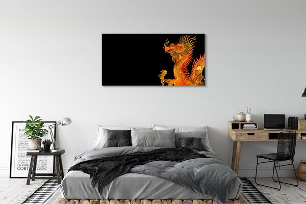 Tablouri canvas dragon de aur japonez