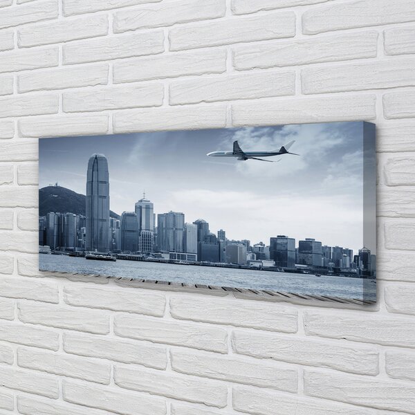 Tablouri canvas oraș nori Aeronave
