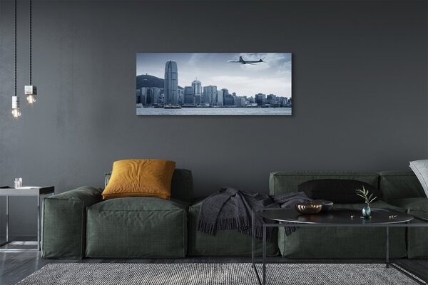 Tablouri canvas oraș nori Aeronave