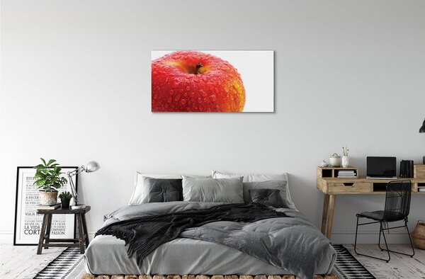 Tablouri canvas Picături de apă pe mere