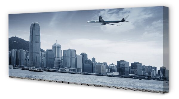Tablouri canvas oraș nori Aeronave