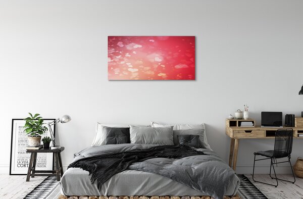 Tablouri canvas fundal inima rosie