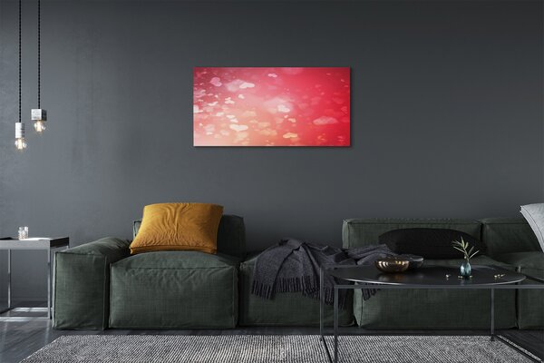 Tablouri canvas fundal inima rosie