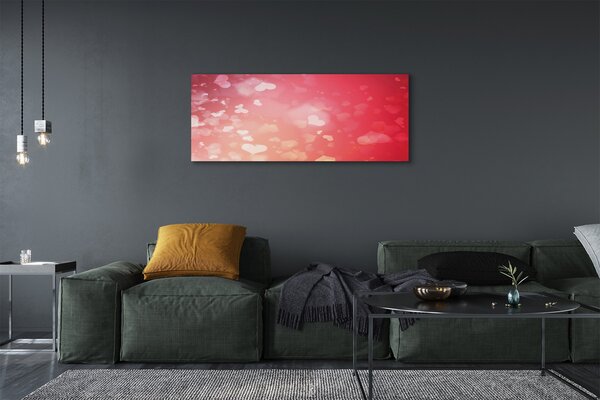 Tablouri canvas fundal inima rosie