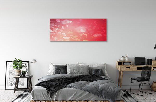 Tablouri canvas fundal inima rosie