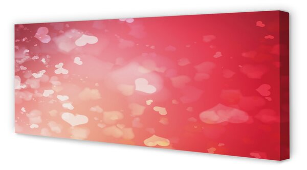 Tablouri canvas fundal inima rosie