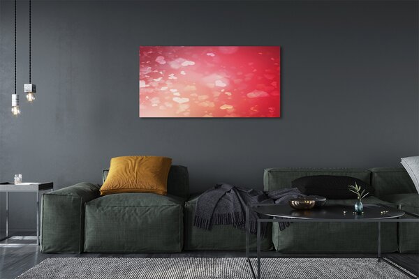 Tablouri canvas fundal inima rosie