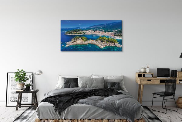 Tablouri canvas oraș mare Grecia Panorama