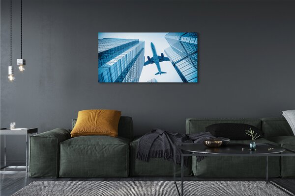 Tablouri canvas Clădiri cer avion